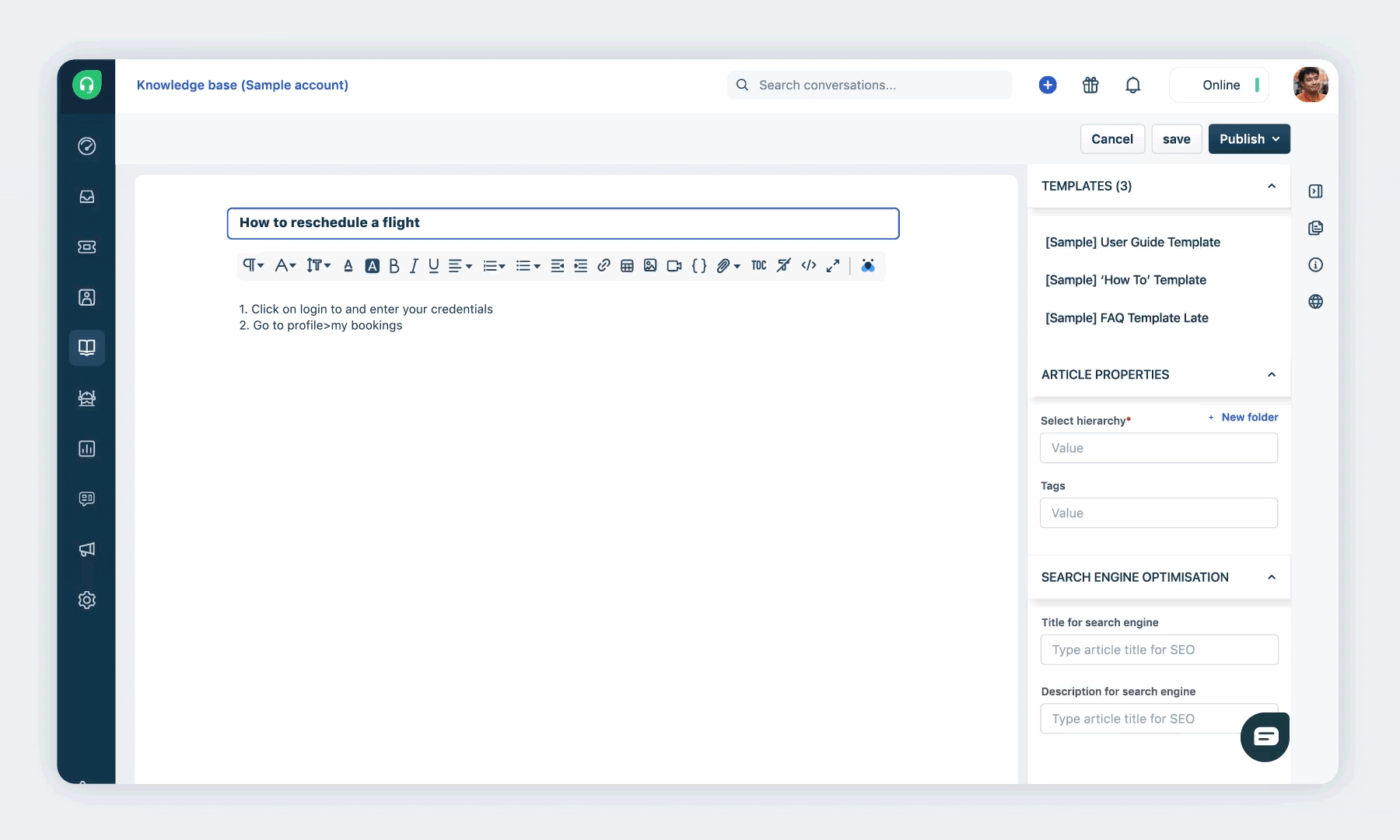 Article Generator (Freshdesk)
