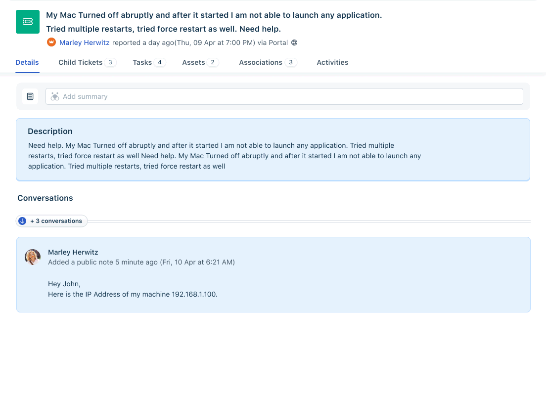 Ticket-summary-generator
