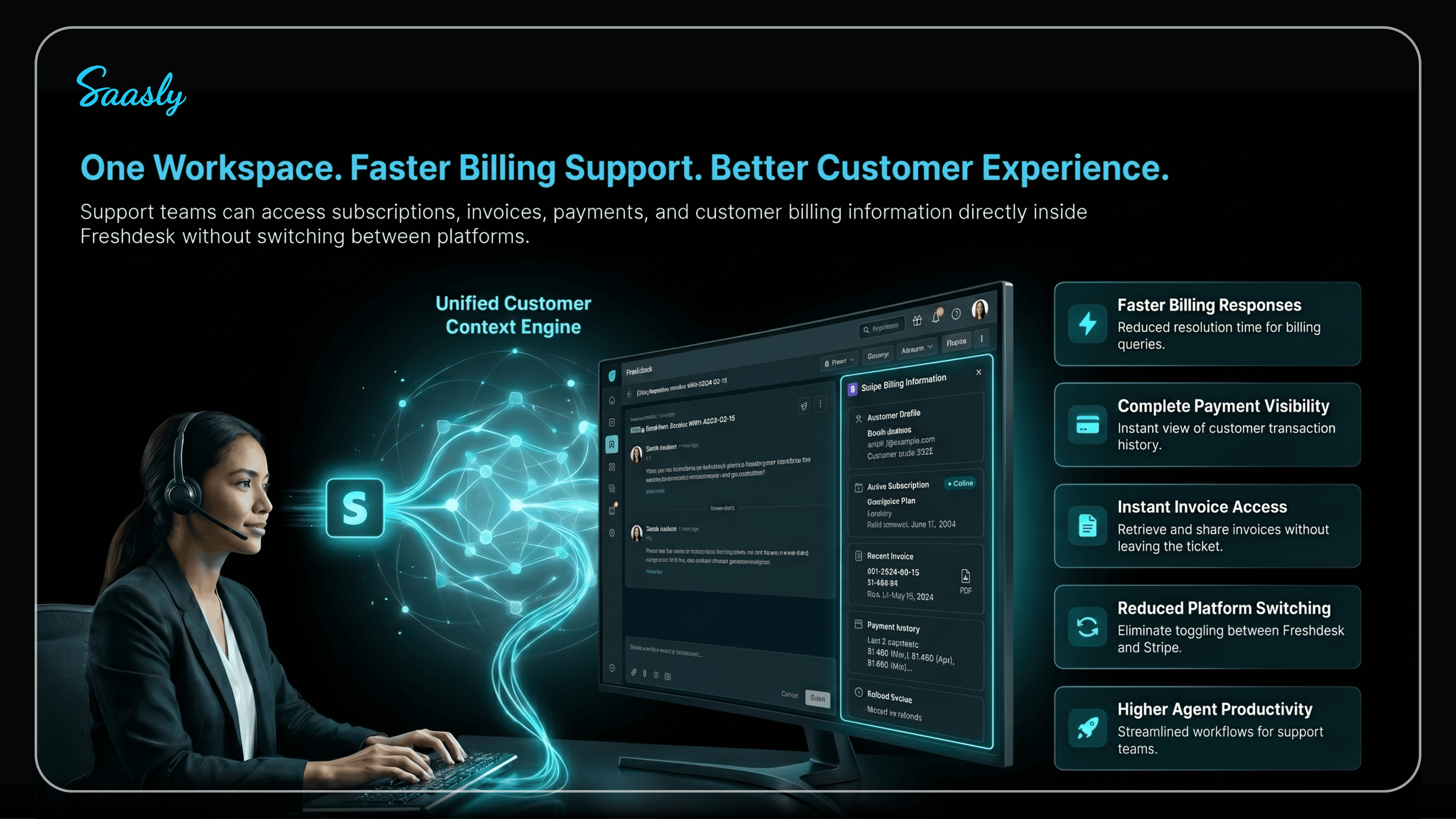 One workspace for faster billing support and better customer experience