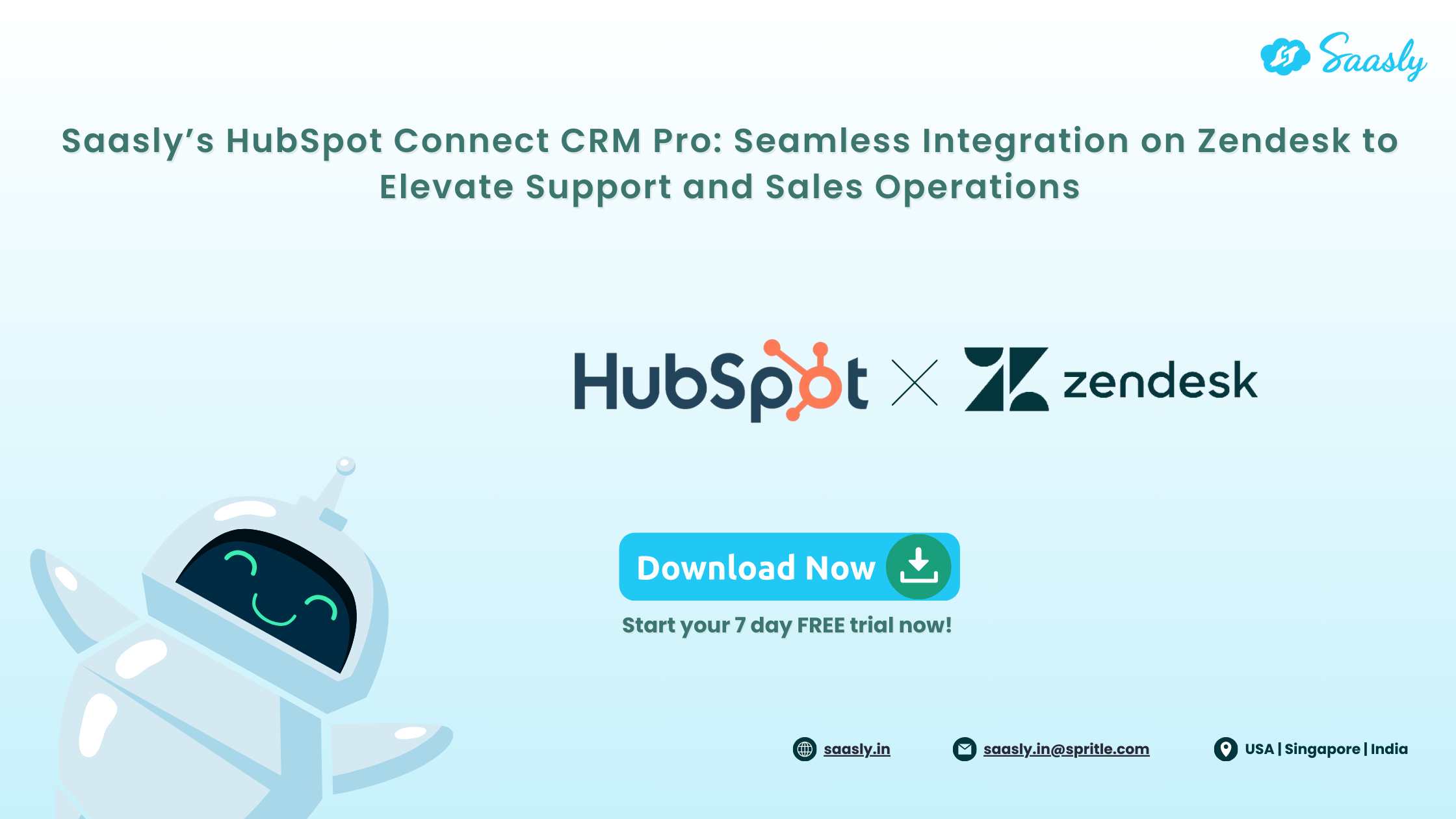 Saasly’s  HubSpot CRM Connect Pro: Seamless Integration on Zendesk to Elevate Support and Sales Operations