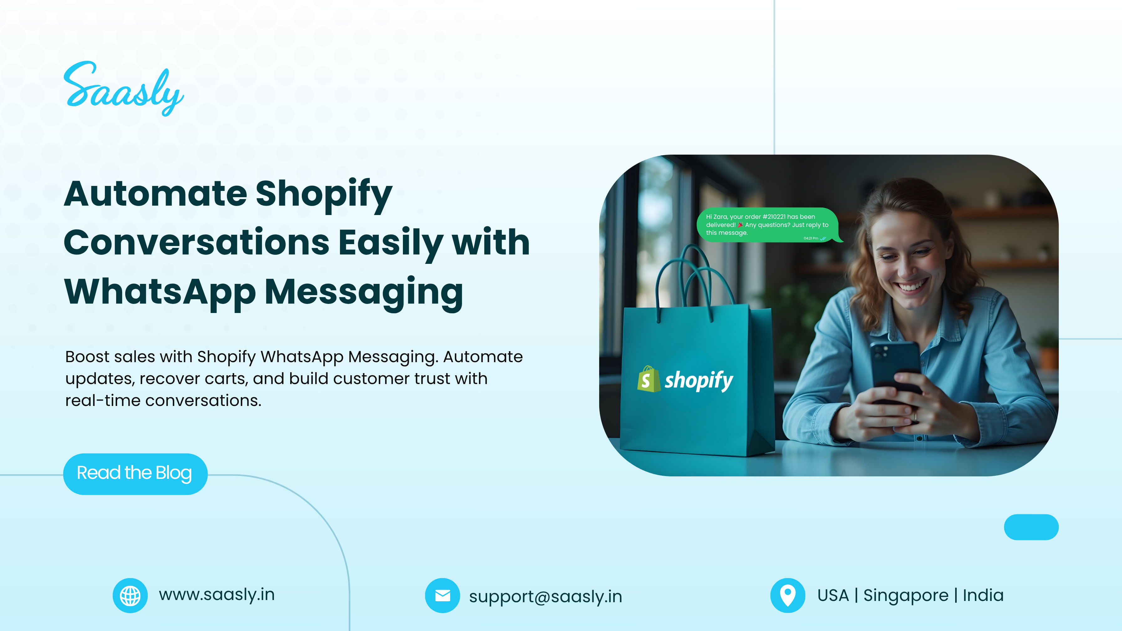 Automate Shopify Conversations Easily with WhatsApp Messaging