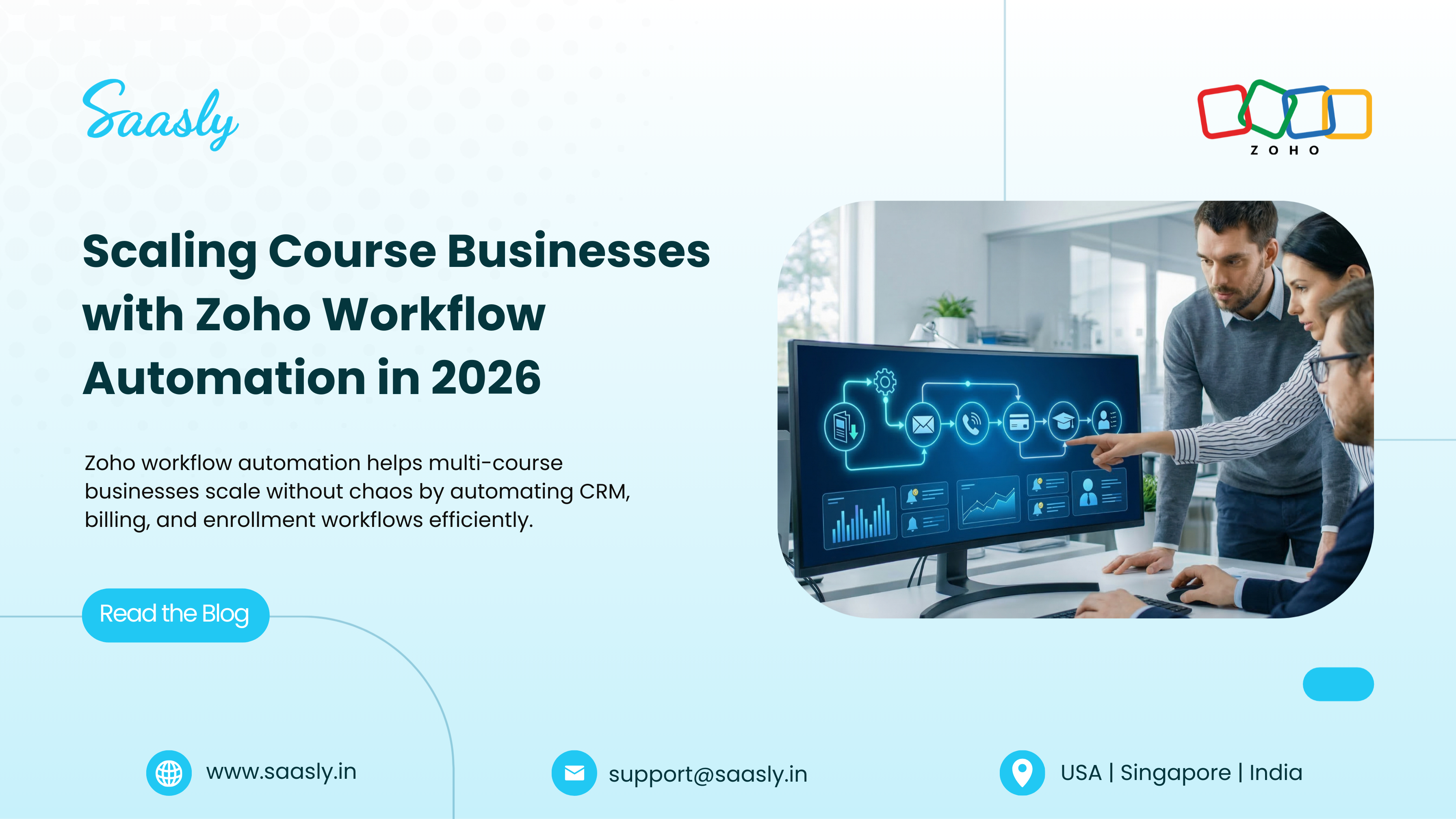 Scaling Course Businesses with Zoho Workflow Automation in 2026